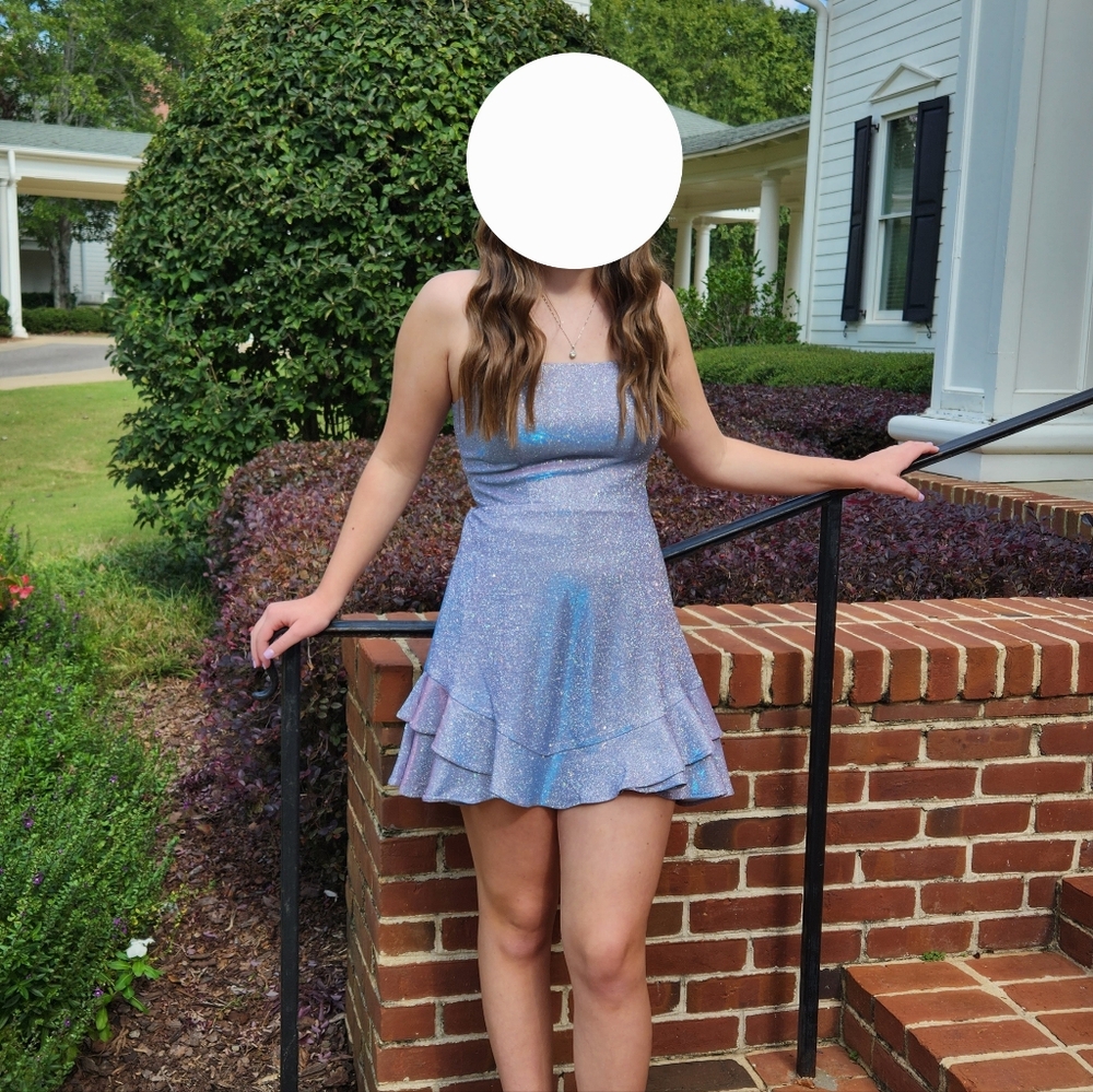 Sparkly Purple Mini Dress